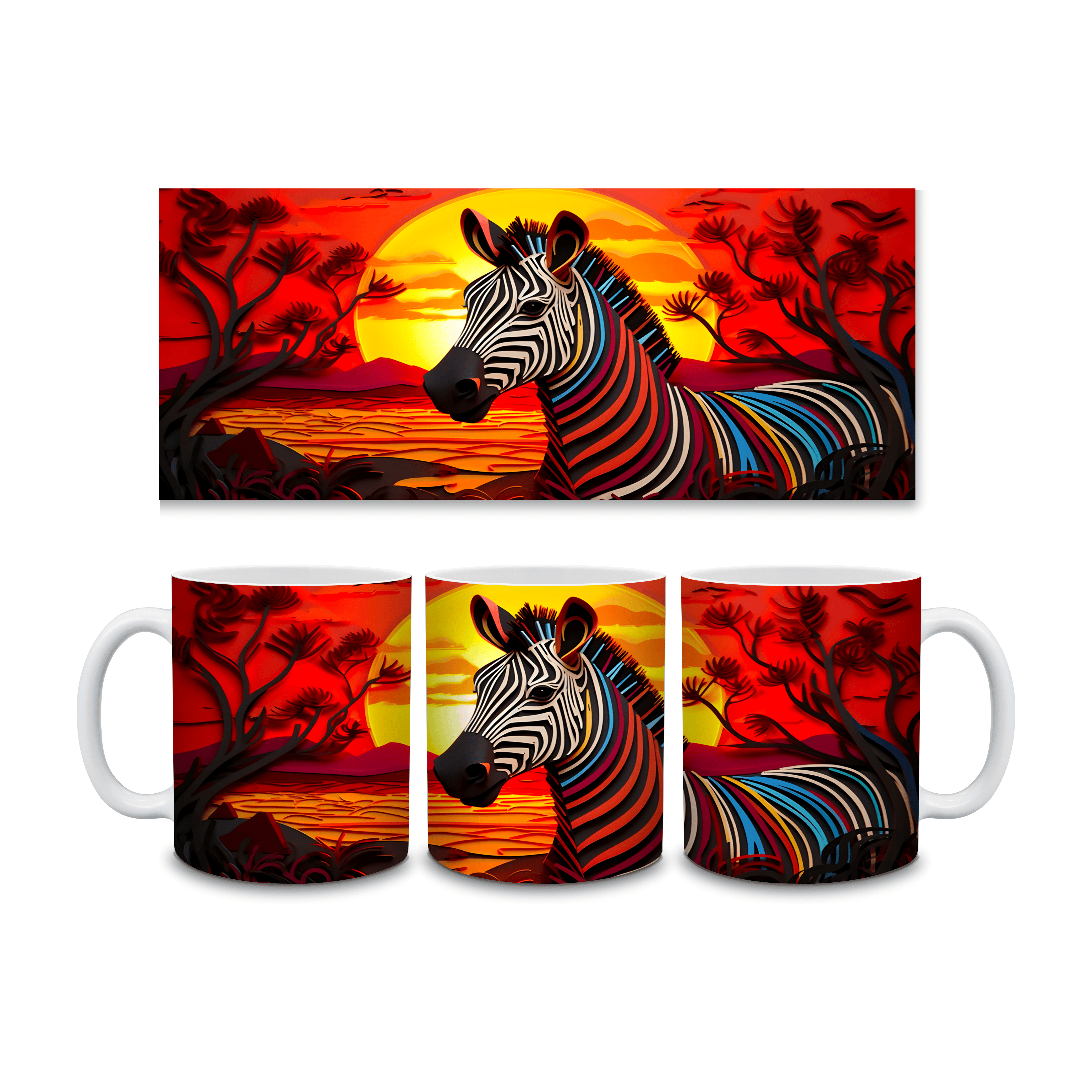 Safari Zebra Mok 330 ml