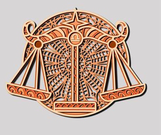 Sterrenbeeld – Gelaserd Hout (4 lagen)