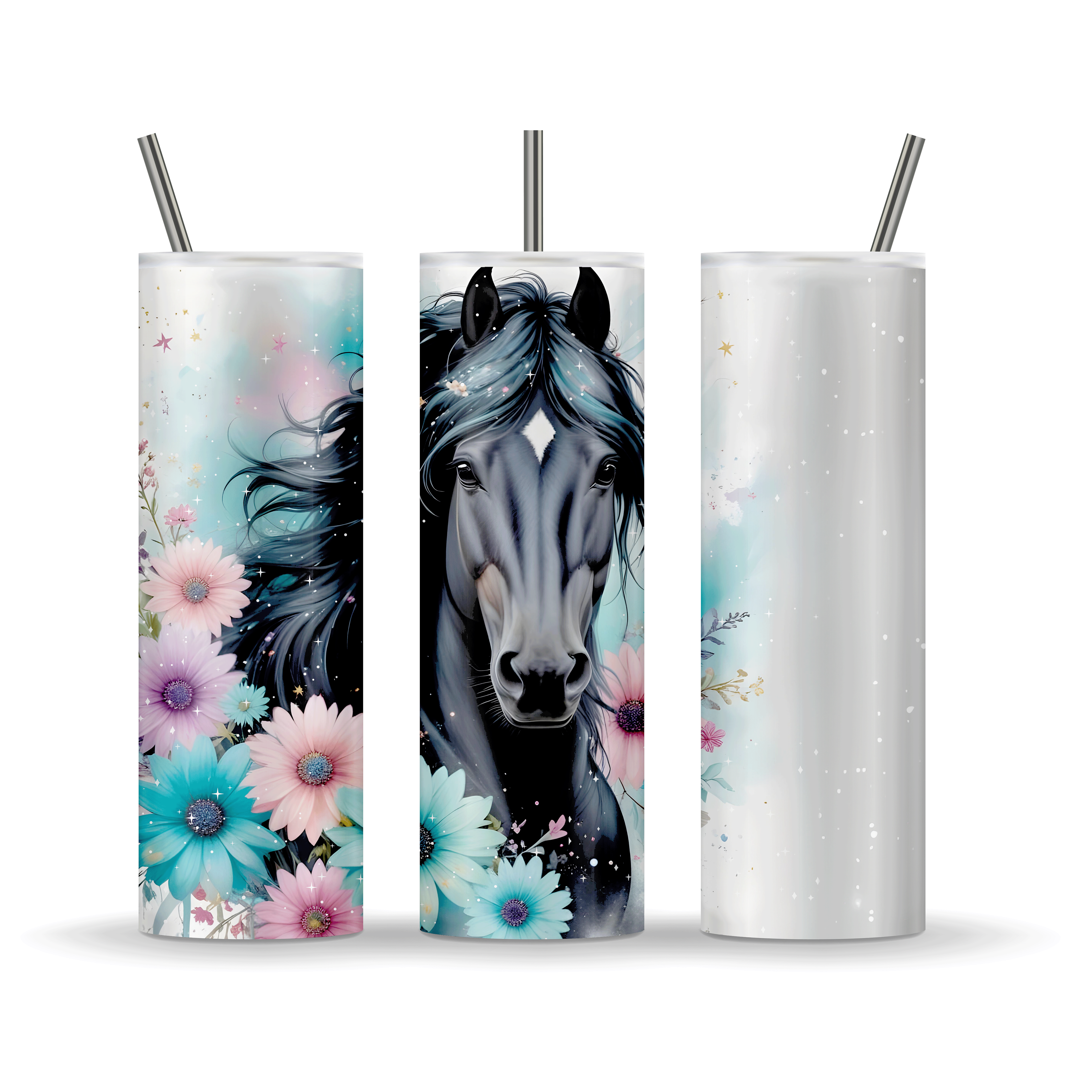 Paard Zwart Tumbler